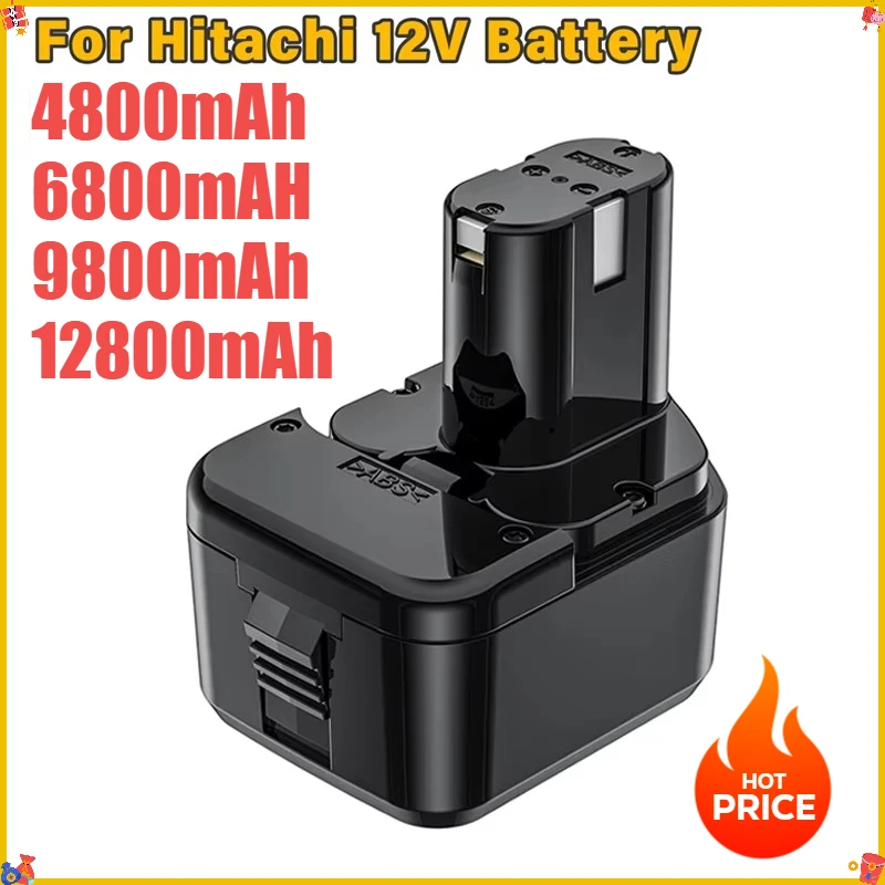 For Hitachi 12V 4800mAh Battery For EB1214S EB1212S EB1220BL EB1212S WR12DMR DS180F3 DH15DV DS12DVF3 Rechargeable Tool Battery