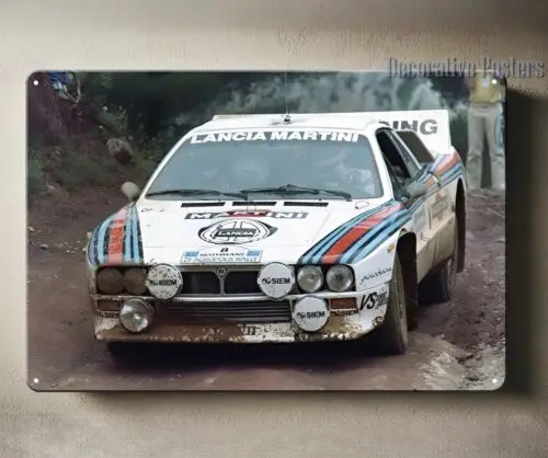 1p，Lancia 037 Rally Racing Car Group B Metal Poster - Sign - Size: 20x30cm