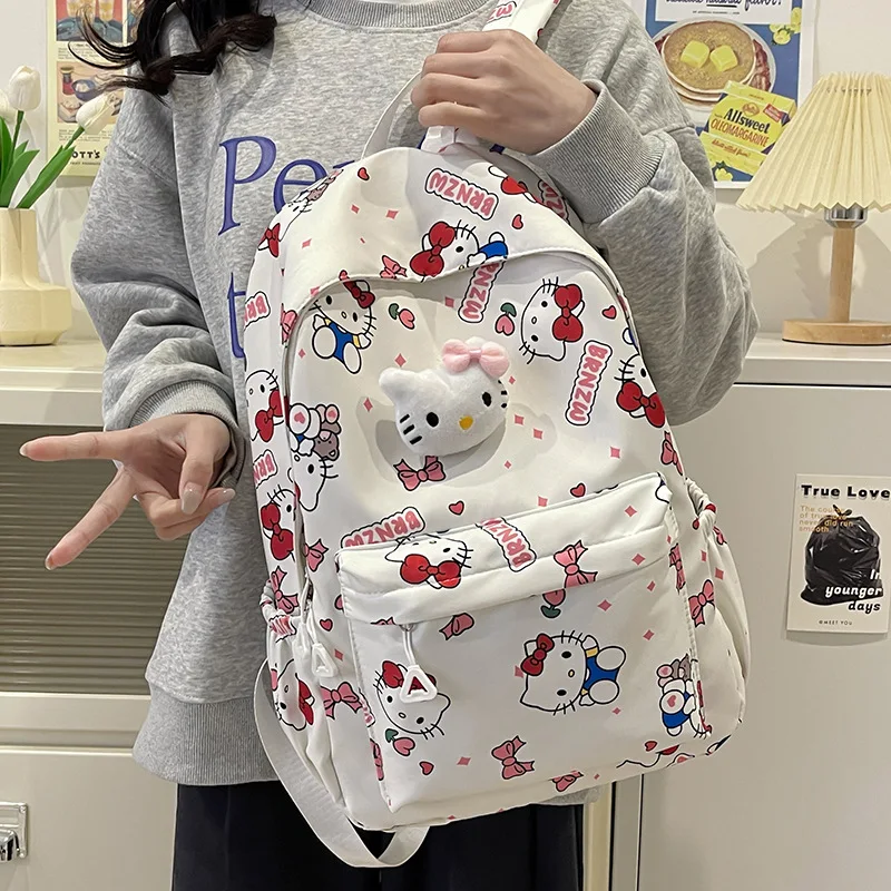 Backpack large capacity cute junior high school high school elementary school students all-match cartoon trendy backpack