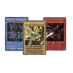 3Pcs/set Yu-Gi-Oh Slifer The Sky Dragon Obelisk The Tormentor The Winged Dragon of Ra Self Made Classic Serie Flash Collect Card