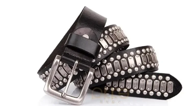 Free Shipping,new 100% Real cow leather buckle belt.brand genuine fashion rivet belts,cowboy.punk,hiphop