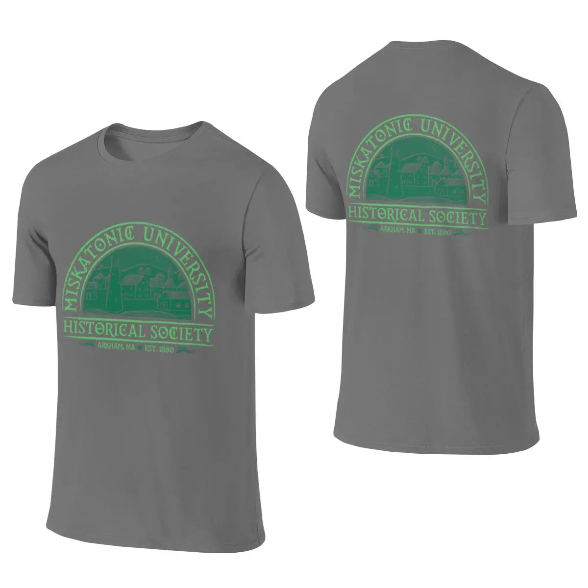 Miskatonic Historical Society Standard Shoulder Reversible T-shirt Korean Style Lazy Easy To Clean Short Sleeve
