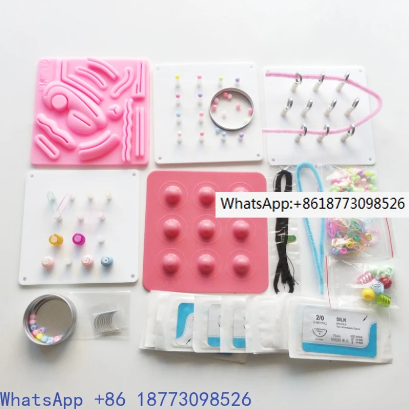 

Laparoscopic Simulator Instruments For Nurse Students Laparoscopy Trainer Training Box Module Surgical Sutures Kit Tools