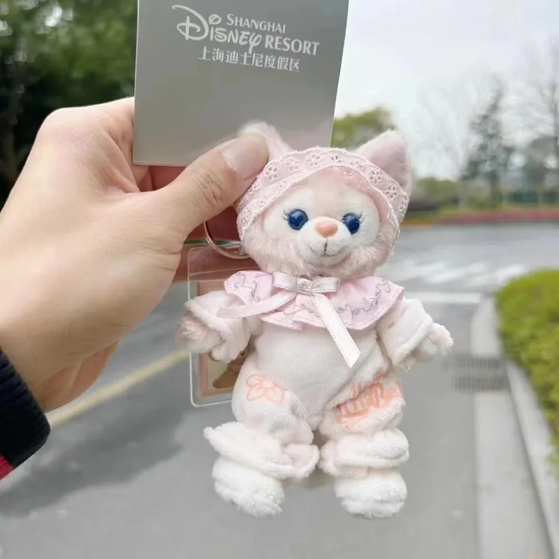 Echte cartoon pyjama Lina pluche pop Anime gevulde Belle hanger speelgoed rugzak kleine vos sleutelhanger tas decor pluche schattige pop