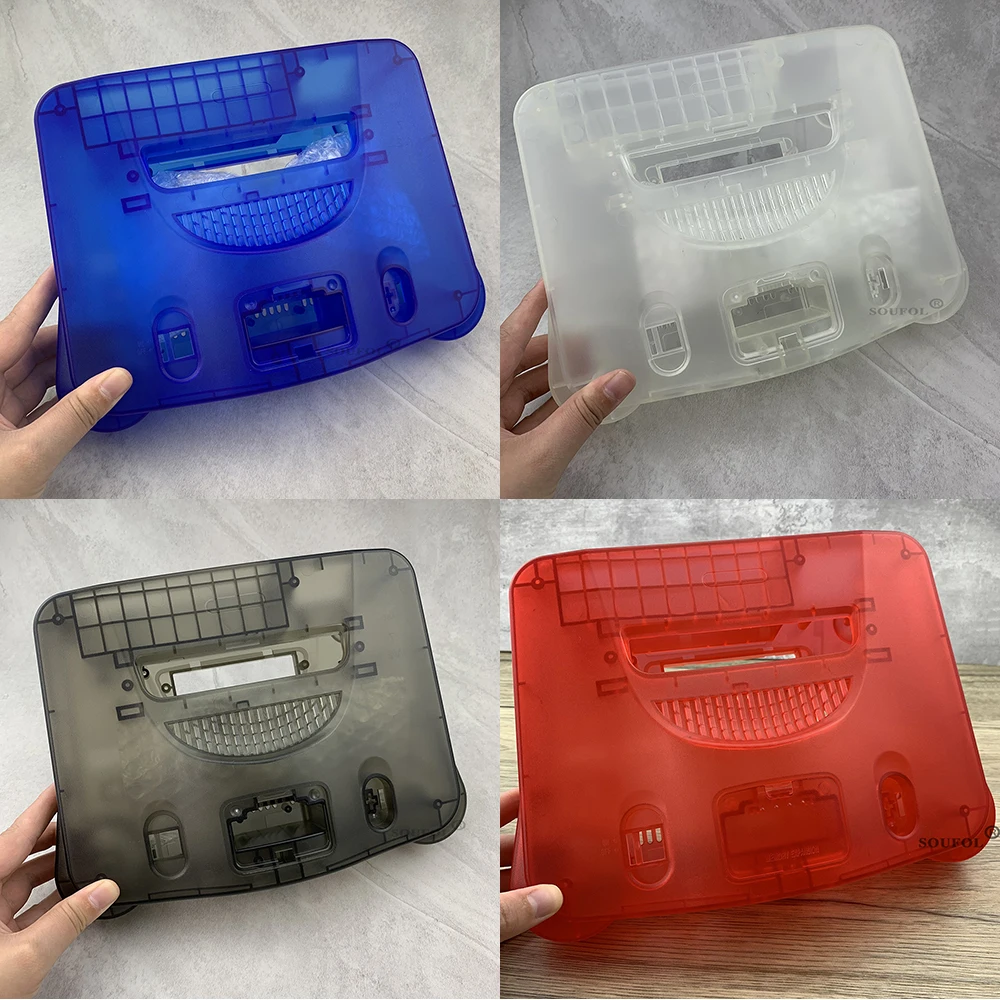 

Новинка для N64 ретро-видеоигровая консоль сменный пластиковый корпус прозрачный внешний корпус для Nintendo 64 защитные аксессуары