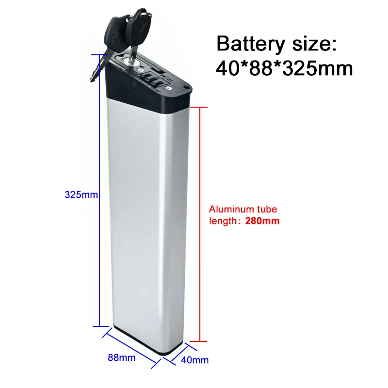 36V 7.8Ah Electric Bike Battery Built-in Folding Batteries For ADO A16 A16+ LAFLY X3 Lankeleisi a6 Ebike Battery