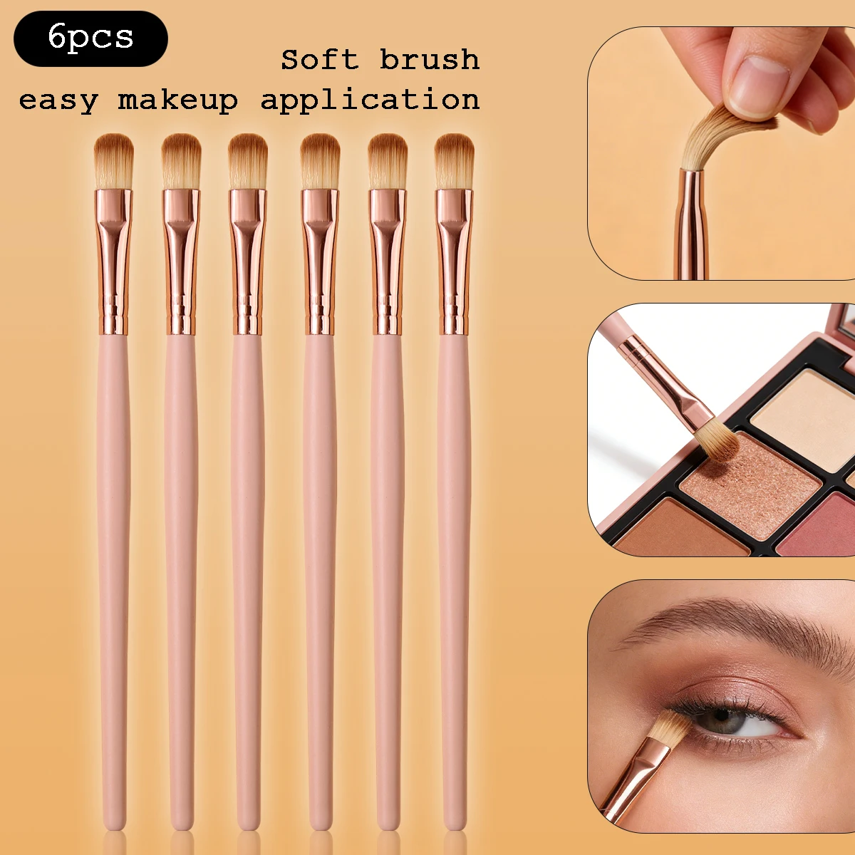 6Pcs Eye Makeup Bru…