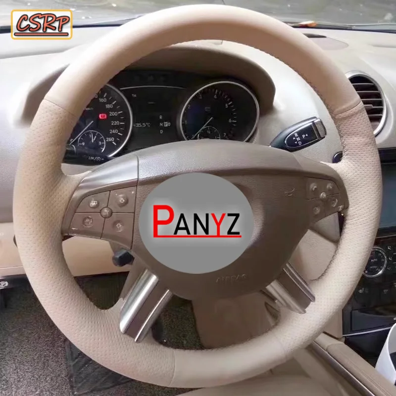 DIY Non-slip Steering Wheel Cover for Mercedes Benz M-Class ML350 ML500 ML550 GL-Class GL320 GL450 GL550 R-Class R320 R350 R500