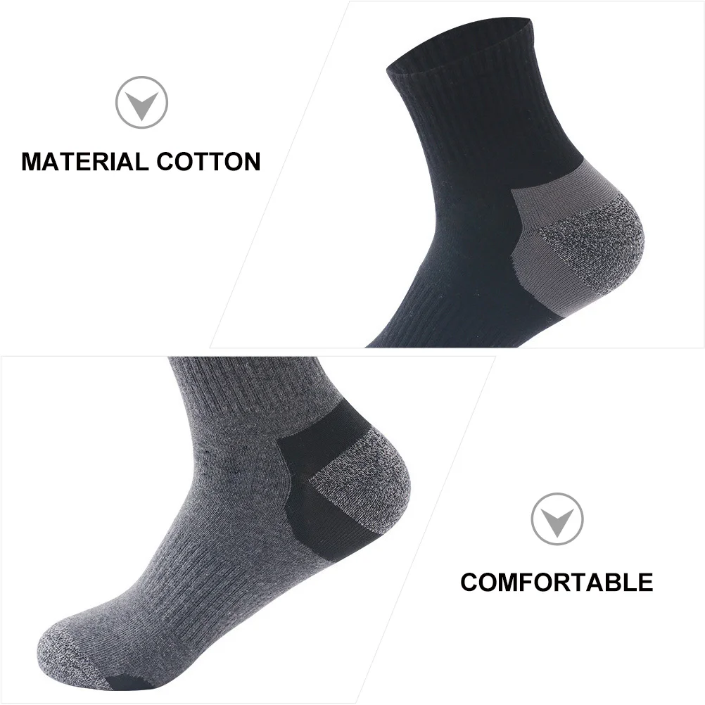 5 أزواج من الجوارب الرياضية القطنية للتبريد البدني المسامي، جوارب مريحة مضادة للاحتكاك للبالغين، ملابس رياضية للجري وركوب الدراجات