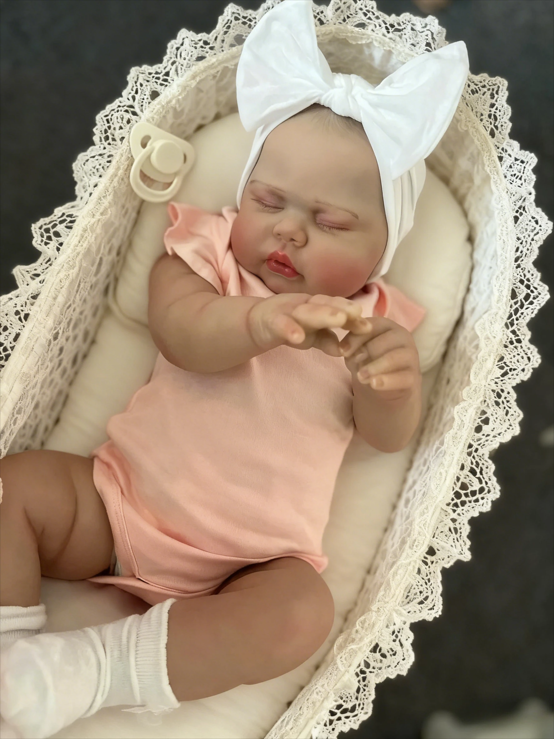 NPK 24''3D Huidkunst Pop Reborn Augurk Levensechte Pasgeboren Baby Peuter Echt Uitziende Soft Touch Levensechte Kerst Bebe Geschenken