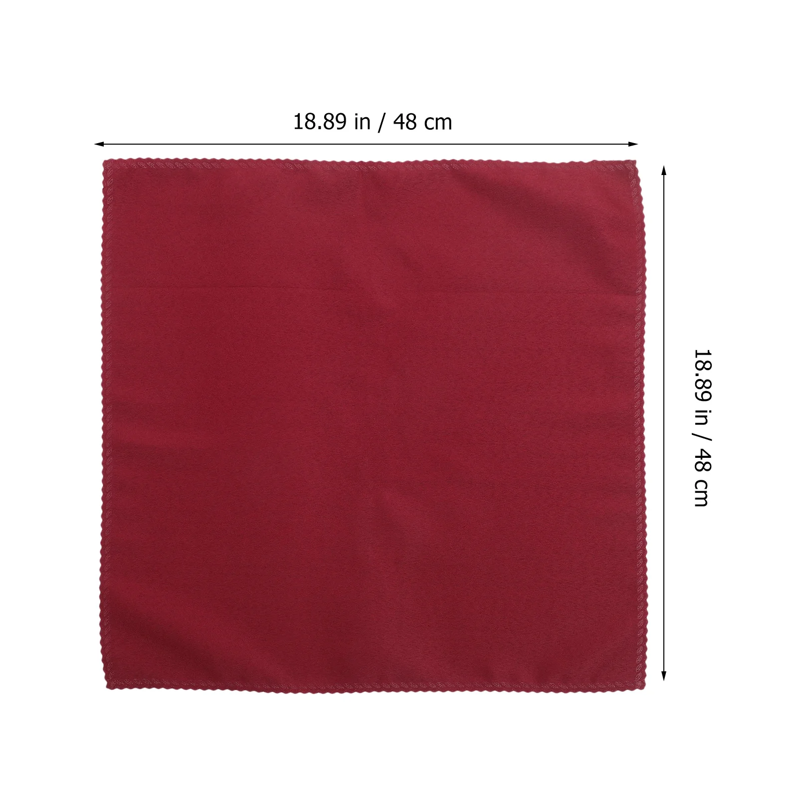 

10Pcs Dark Red Dinner Napkins Polyester Cloth Fabric Reusable Napkin for Party Restaurant Dining Table