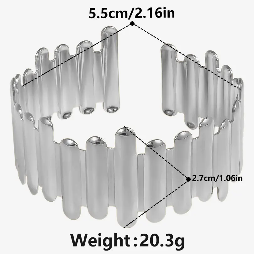 1/2 Stuks Roestvrijstalen Vrouwen Onregelmatige Getextureerde Open Manchet Armband Bamboe Bladeren Oor Van Tarwe Gehamerd Dikke Mannen Armband Sieraden
