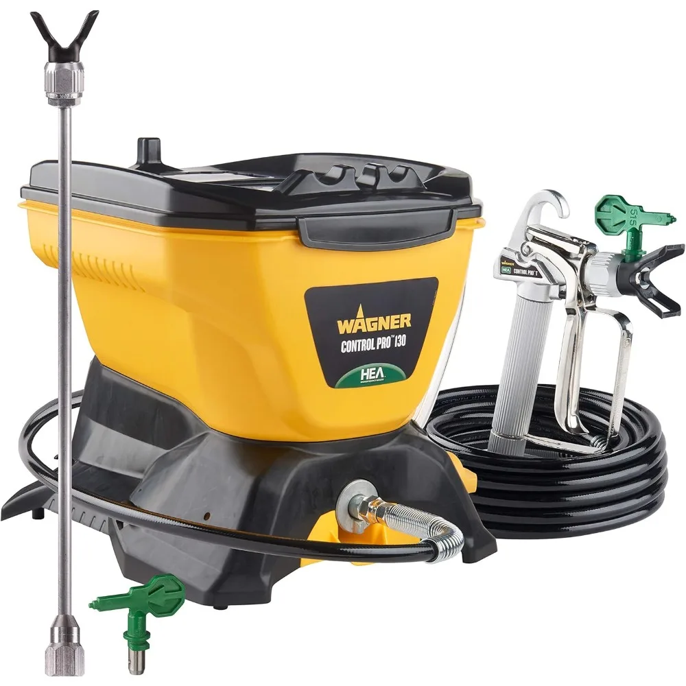 Wagner Spraytech 2422951 Control Pro 130 Paint Sprayer Kit, High Efficiency Airless Sprayer with Low Overspray & 12