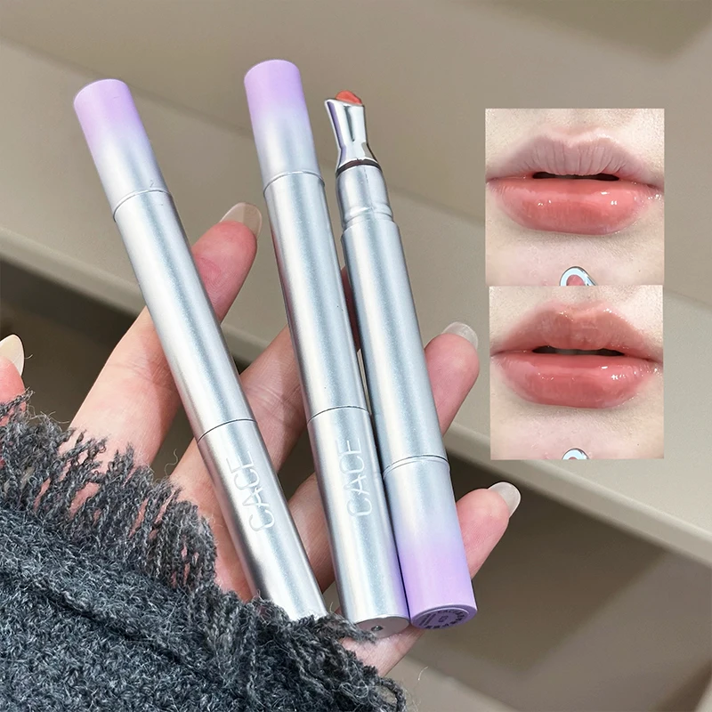 El brillo de labios con espejo cristalino es un maquillaje de labios ligero, no pegajoso, resistente al agua, duradero y naturalmente brillante.
