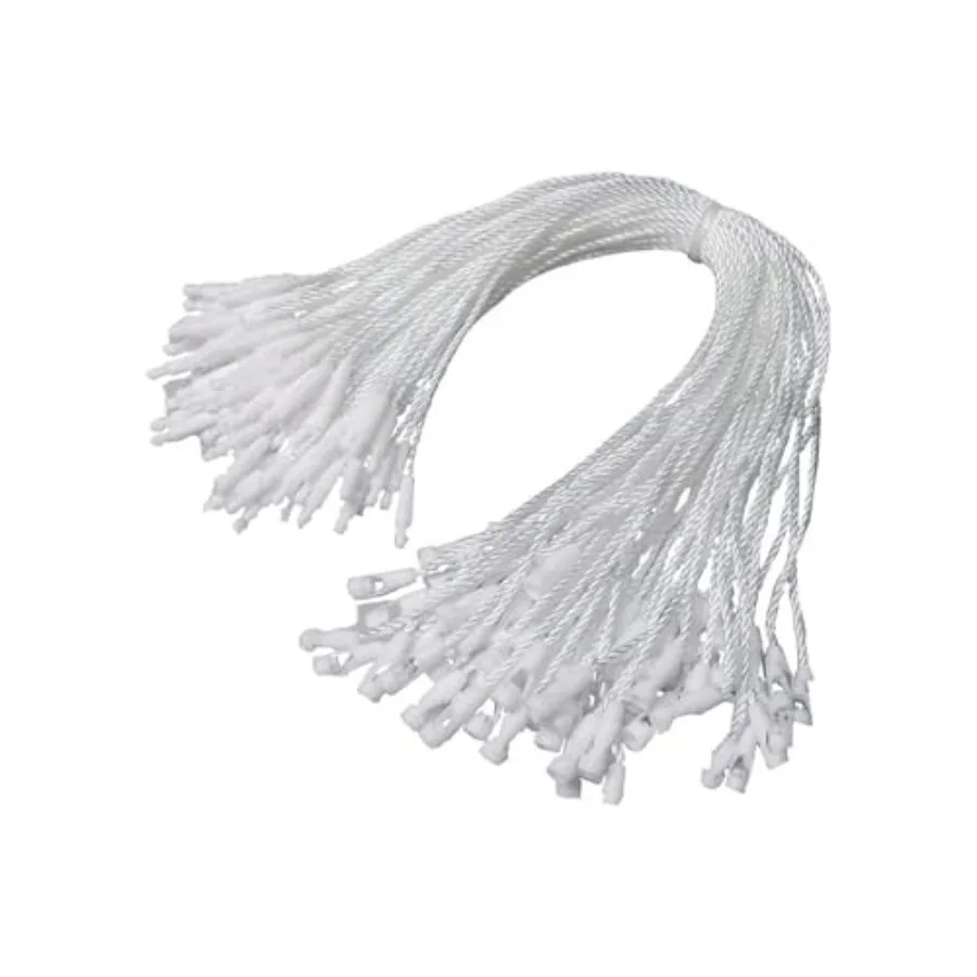 

1000Pcs 7.5-inch Hang Tag Nylon String, Easy and Fast to Attach, Nylon Snap Lock Pin Loop Fastener Hook Ties for Clothes Tags,