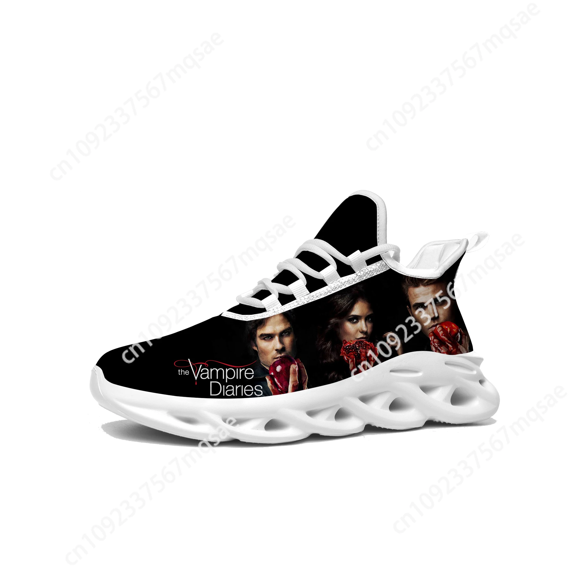 The Vampire Diaries Damon Salvatore Flats Sneakers Mens Womens Sports Running Shoes High Quality Sneaker Customized Made Shoe