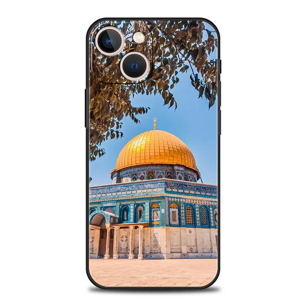 Funda de teléfono con edificio de Jerusalén para iPhone 16 13 15 14 12 11 Pro MAX XR X SE XS 7 8 Plus, funda suave de TPU