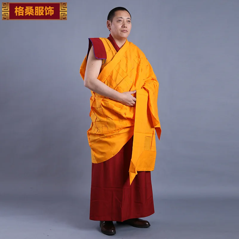 

Tibetan Lama Clothing, Large Area, Single Monk Cloak, Lay Buddhist Clothes, Monk's Polyester and Cotton, Robe