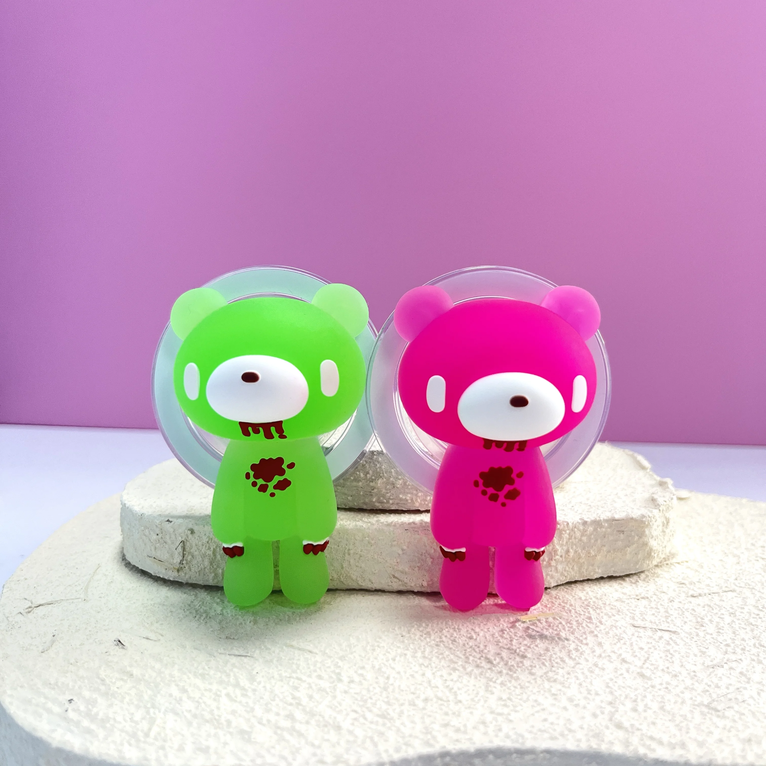 

3D мультяшный жестокий медведь, ручка для телефона, магнитный держатель с кольцом, милая подставка с животными для чехла MagSafe, аксессуары для iPhone, кавайный декор для стола