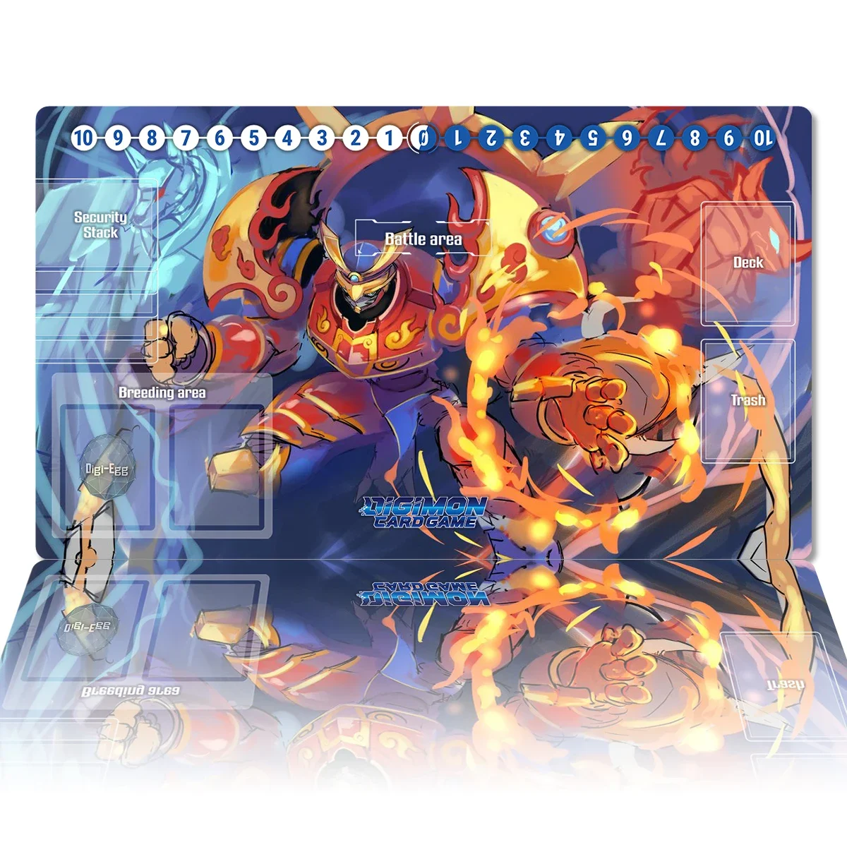 Board Game Digimon Playmat Susanoomon DTCG CCG Card Game Mat Anime Mouse Pad Custom Rubber Desk Mat Gaming Accessories Zones Bag