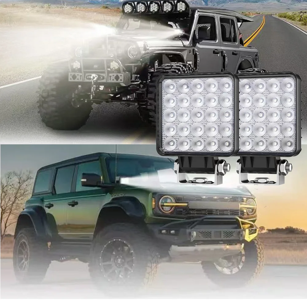

4''Led Work Spotlights 24V12V Headlights for car spot lights round Flood Led Bar Fog Light DRL for Car Truck 4x4 Off Road ATV