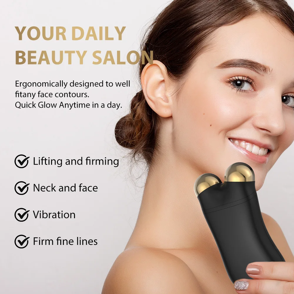3 in 1 Facial Roller Face Neck Lifting Machine Skin Tighten Massager Beauty Device