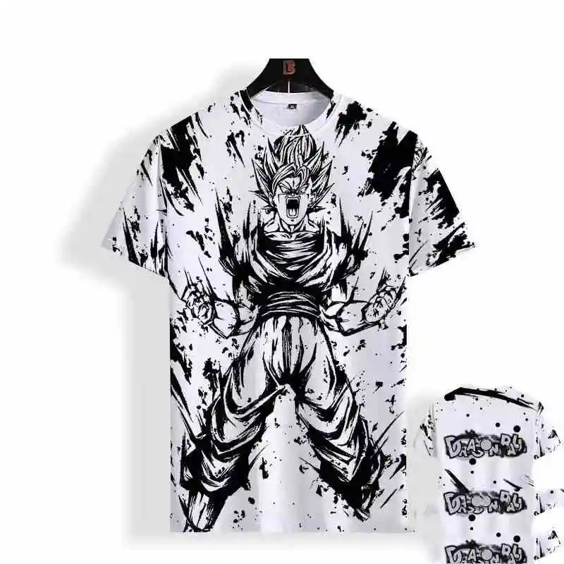 Dragon Ball japonais Anime Super Saiya Goku chemise pour hommes 5XL t-shirt T-shirts Y2k tendance vêtements surdimensionné Vegeta hommes vêtements