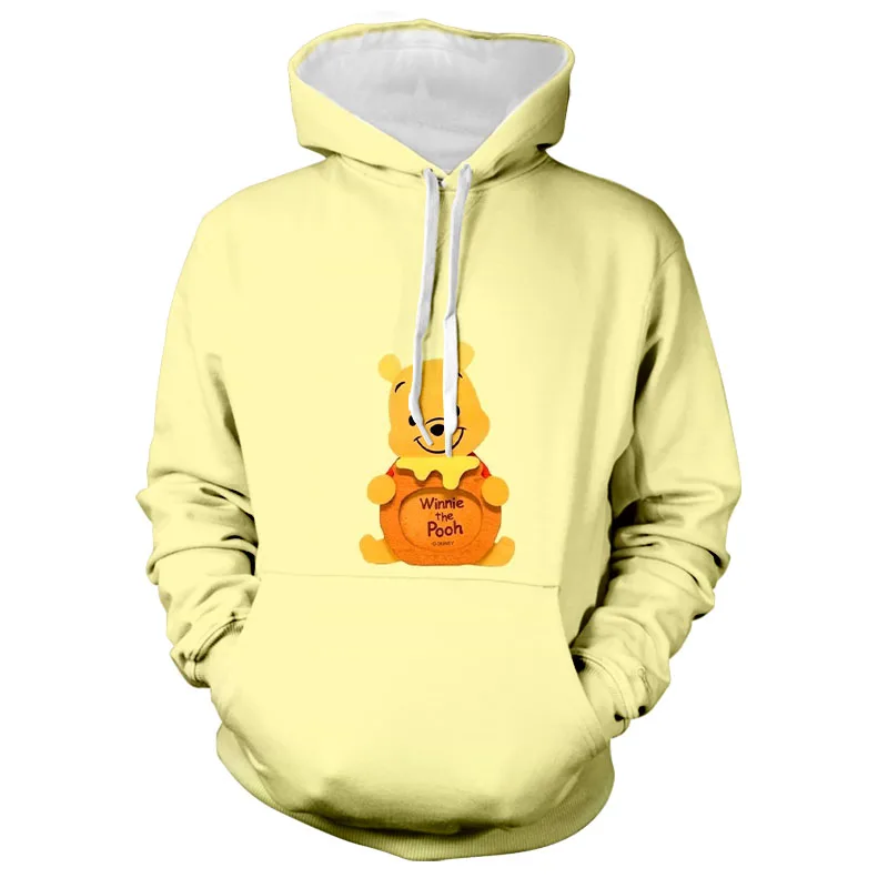 

2022 Fall Harajuku Men's and Women's Disney Winnie the Pooh Anime Hoodie Fashion Men's Sweater 3D Printing Sports Hoodie