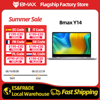 BMAX Y14 Laptop 14 inch Notebook Windows 11 16GB RAM LPDDR5 512GB SSD 1920*1080 IPS Intel N100 laptops Computer type-c