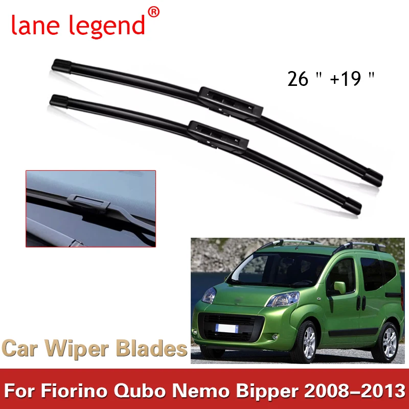 Car Windshield Windscreen Wiper Blades For Citroen Nemo Peugeot Bipper Front Window For Fiat Fiorino Qubo 2008 2009 2010 2011