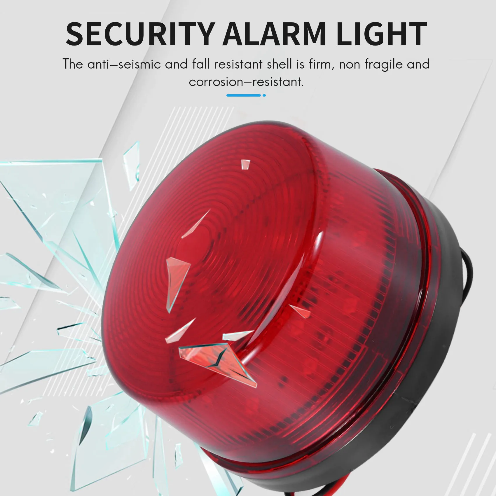 12v Alarm Led Flashing Strobe Light for Home Security Alarm System Red