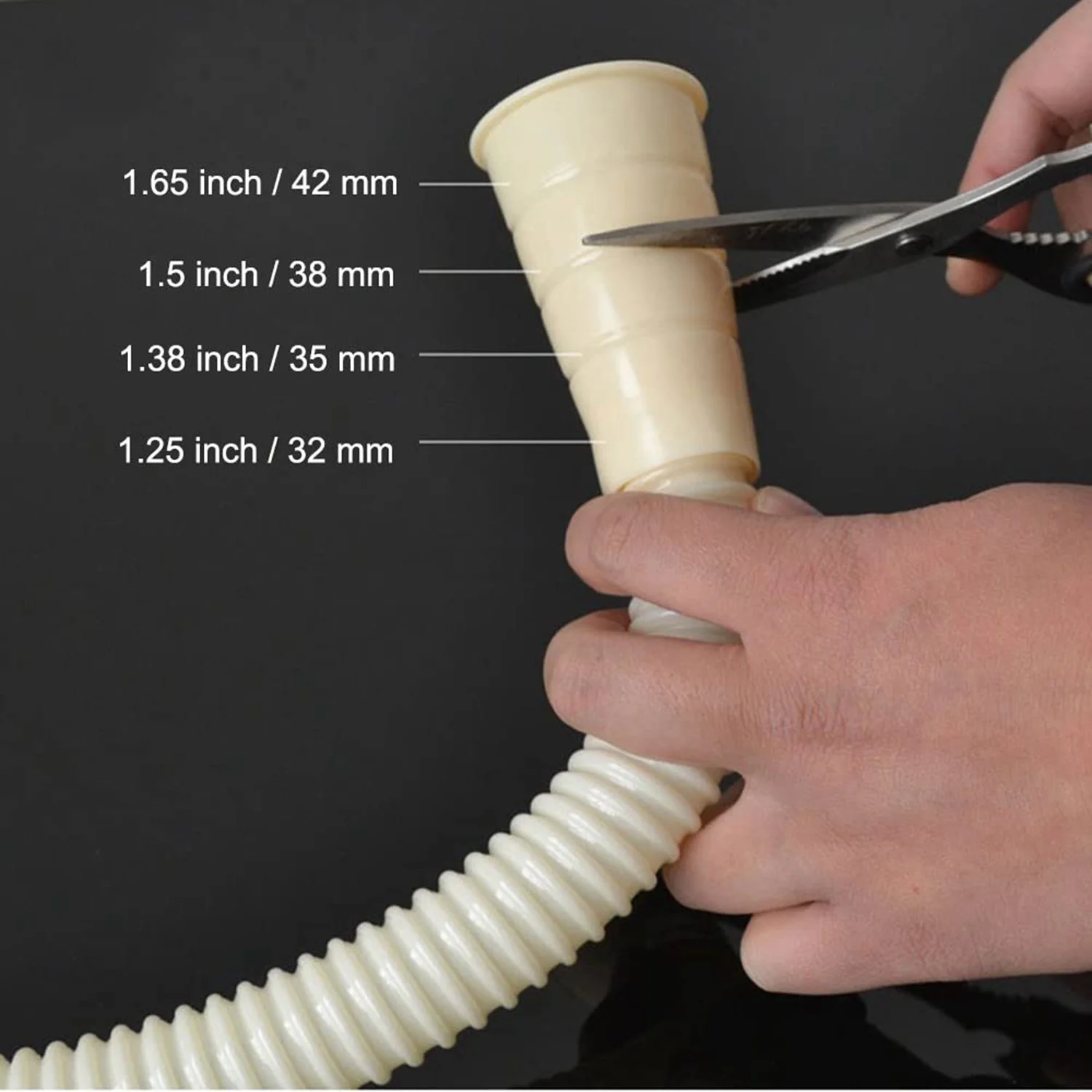 Juego de 2 piezas de manguera de drenaje para lavadora A94E, kit de extensión de tubo de drenaje que se adapta a todas las mangueras de drenaje, con 1 abrazadera de manguera