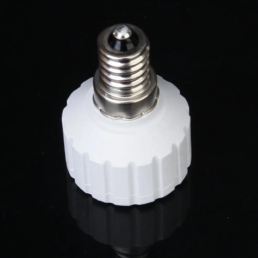 

10pcs E14 To Led Lamp Bulb Socket Converter Adapter 5.5Cm X 3.5Cm Light Bulb Holder Durable Copper Pbt Flame Retardant