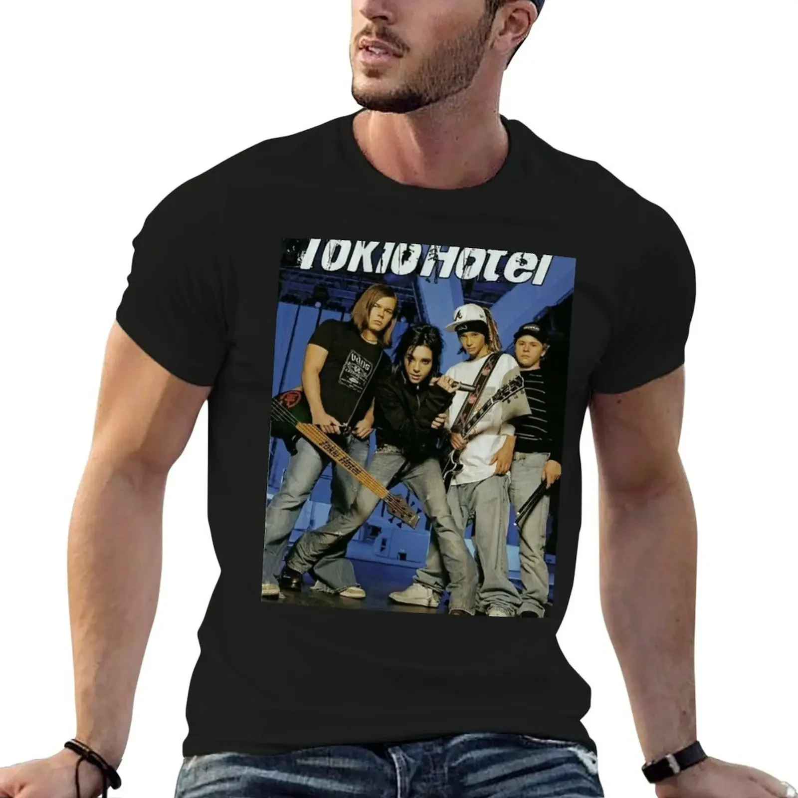 Tokio Hotel - blue T-Shirt cheap stuff custom shirt t shirts men