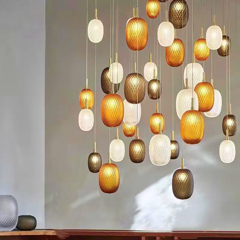 Netherlands Simplicity Glass Pendant Light For Bedroom Living Room/Corridor Home Decor