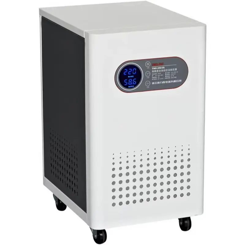 High Accuracy Single Phase Voltage Stabilizer TND 15-30KVA 30KW Ragulated Power Supply Dual Output 110V&220V for Appliances Labs