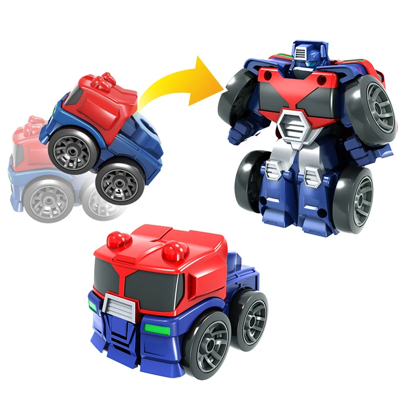 Mini Robot Transformation Robot giocattoli Cartoon Action Figure deformazione Robot per auto modello classico giocattoli per bambini regali per bambini