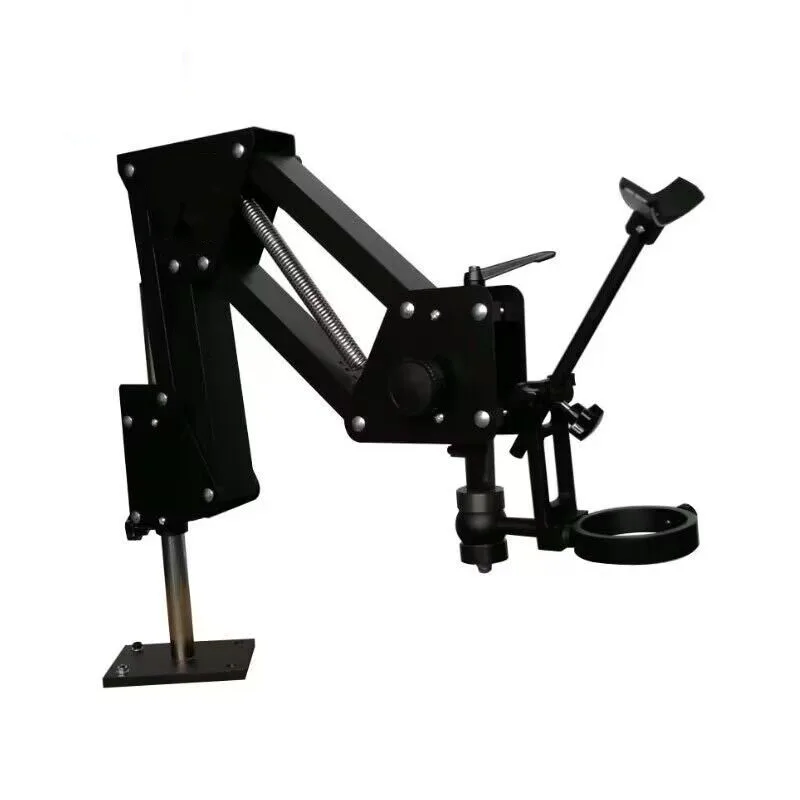Imagem -04 - tipo de Extensão Ajustável Jóias Jade Fazendo Trinocular Binocular Microscópio Estéreo Primavera Suporte Base Suporte Novo