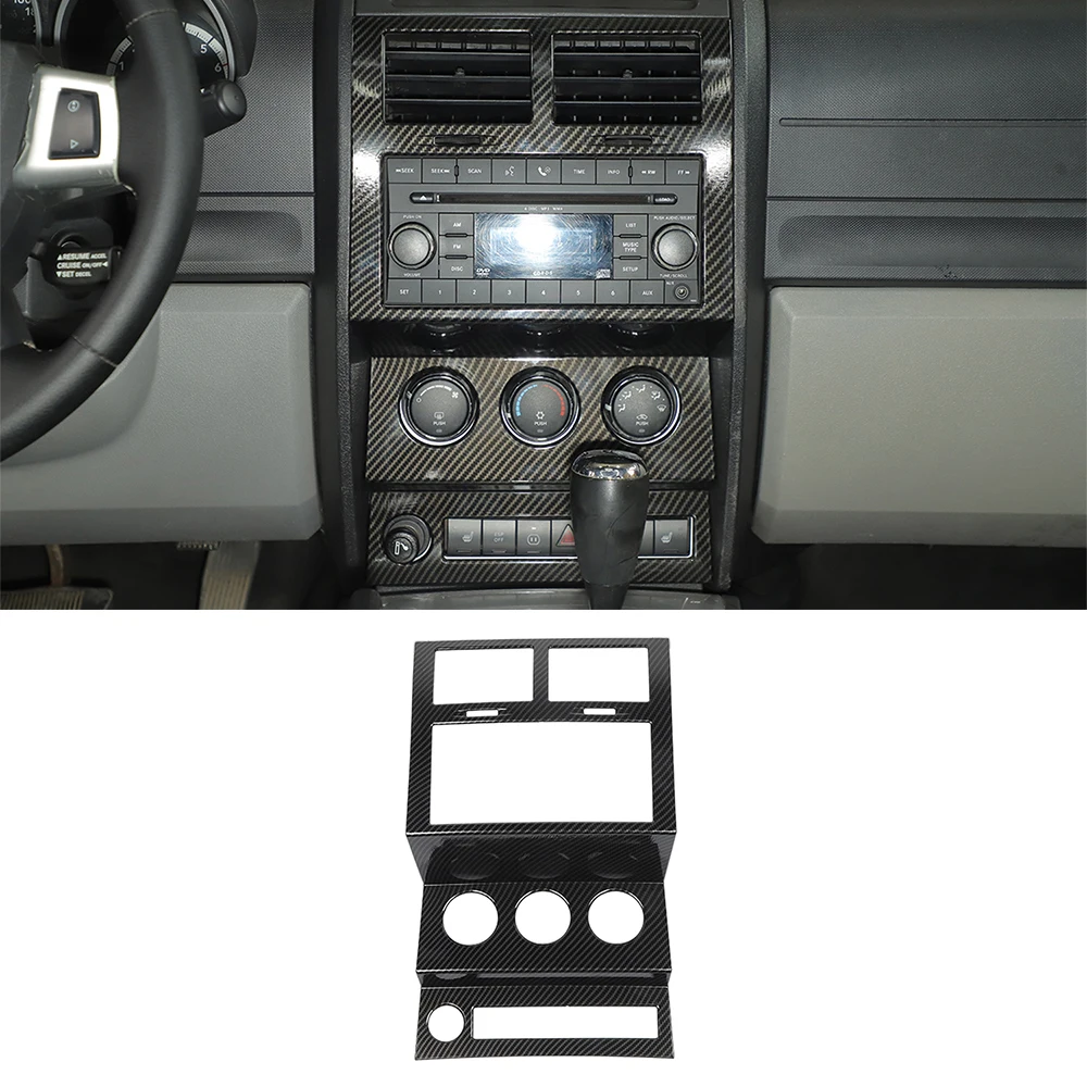 

Car Central Control Panel Decoration Cover for Dodge Nitro 2007 2008 2009 2010 2011 2012 Interior Accessories ABS Carbon Fiber