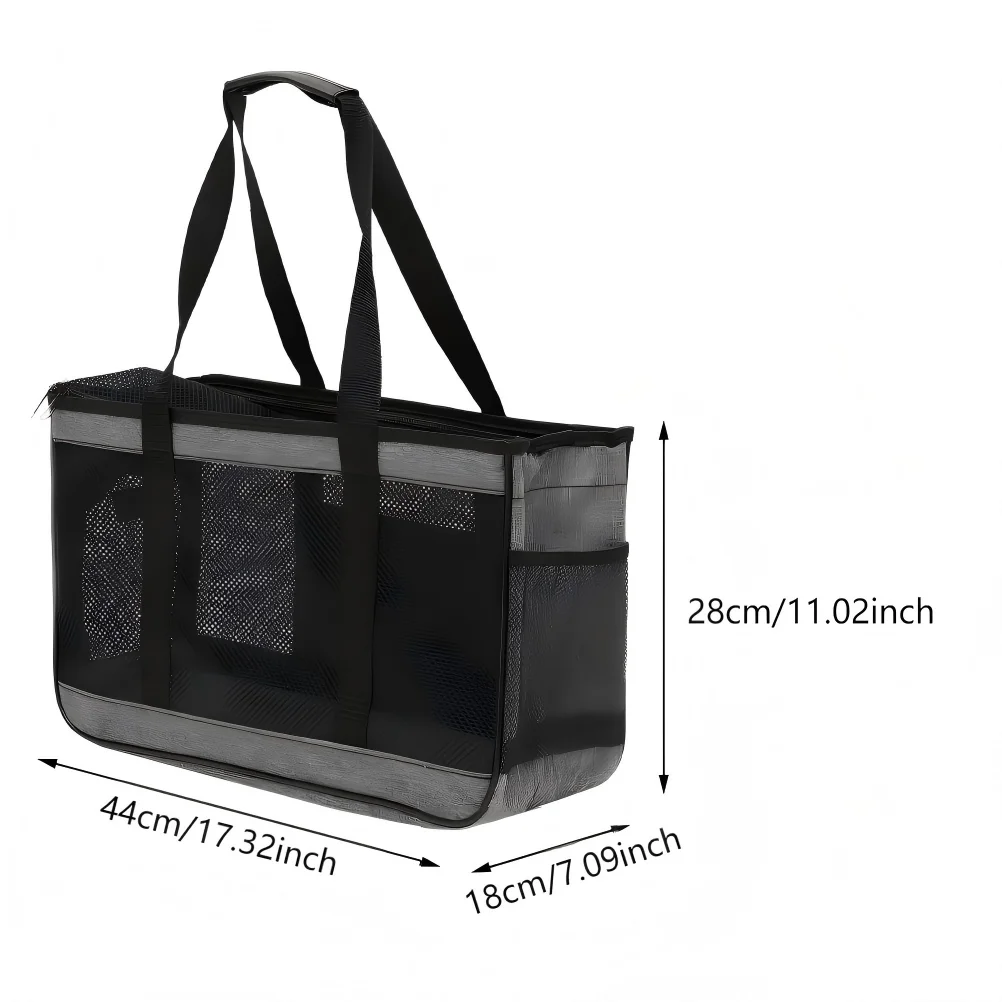 Pet Carrier Backpack Foldable Breathable Mesh Grid Portable Outdoor Travel Bag For Small Cat Rabbit Mini Small Dog