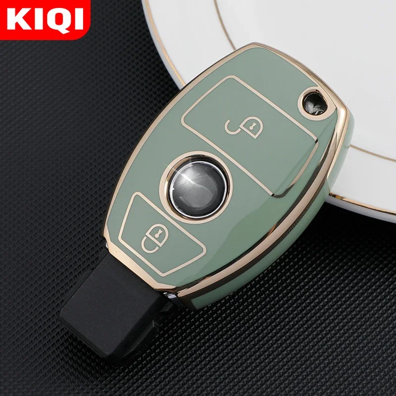 For Mercedes Benz A B R G Class GLK GLA GLC GLR W204 W210 W176 W202 W463 Soft TPU Car Remote Key Case Cover Shell Fob