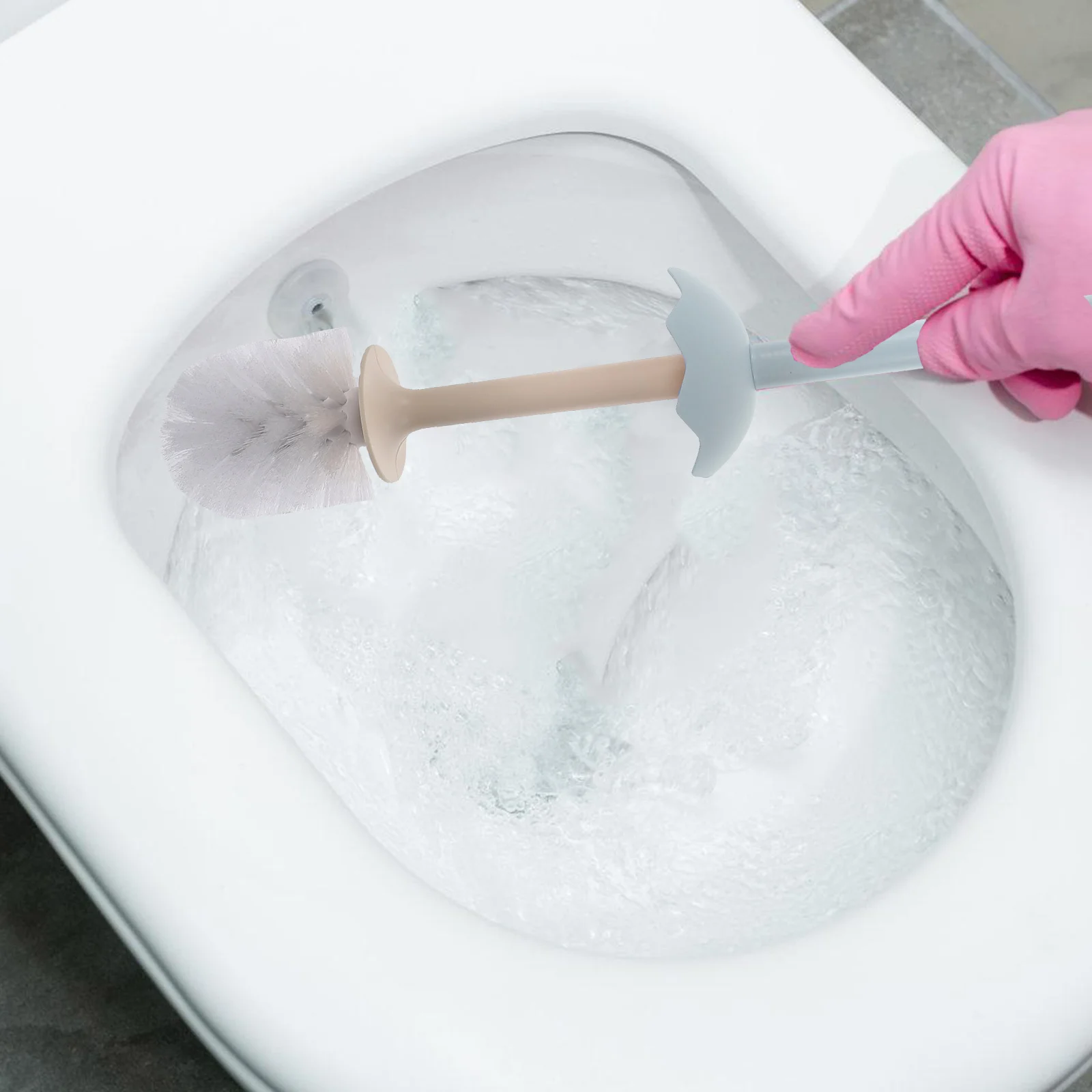 

Ergonomic Handle Dinosaur Toilet Brush Efficient Stain Removal Home Cleaning Tool Bathtub Tile Floor Scrubber Bathroom Cleaning