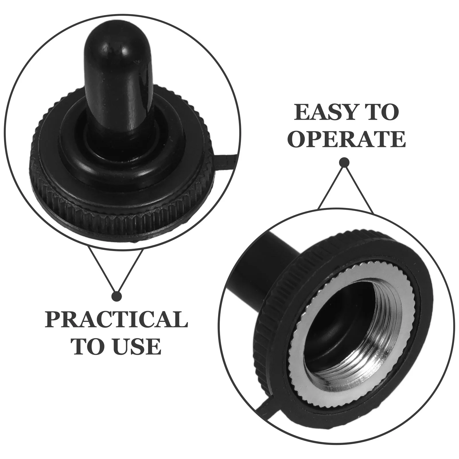 10 قطعة غطاء غبار مقاوم للماء 12 مللي متر غطاء تبديل صغير الإسكان الواقي للبيئات القاسية الروك التبديل التمهيد غطاء التبديل الجزئي