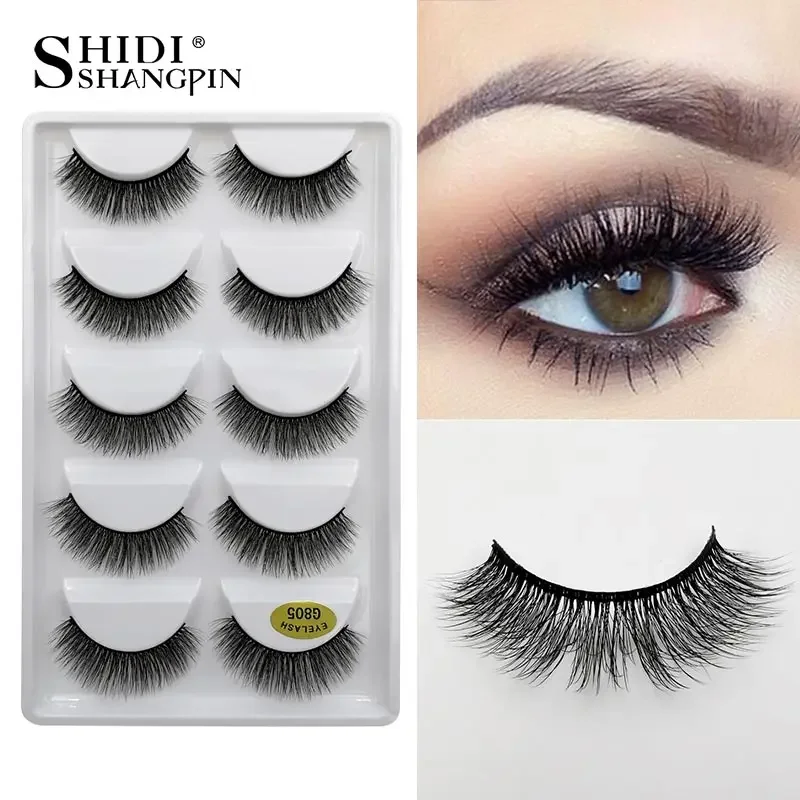 YSDO 10 Boxes Dramatic False EyeLashes Makeup Handmade Natural Long 3D Mink Lashes Eyelash Extension Fake cilios Tool Wholesale