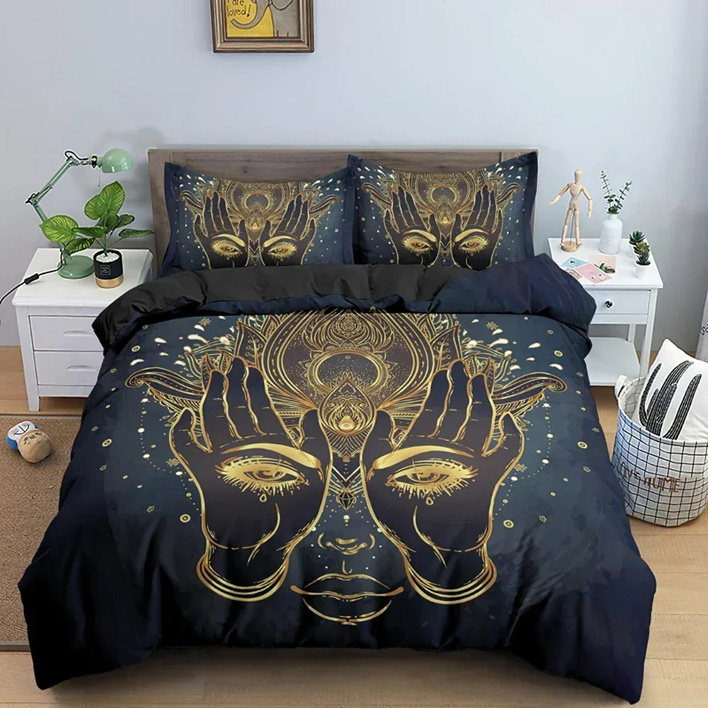 

Bohemian Lotus Bedding Set Mandala Bedding Set Single Twin Double Queen King Cal King Size Bed Linen Set