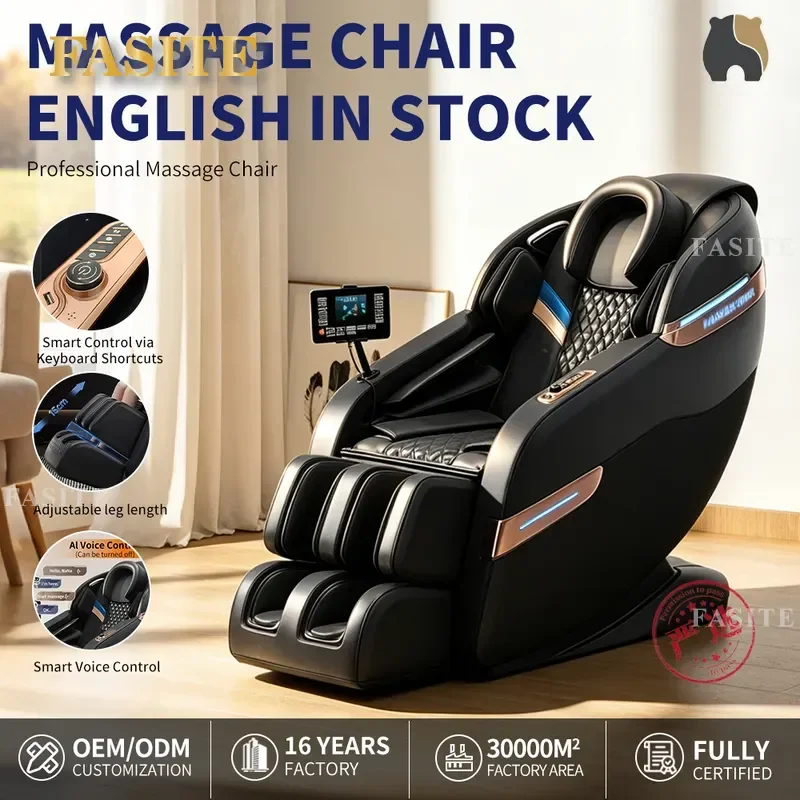 For Home Full Body Automatic Electric Zero Gravity Intelligent Massage Chair with Voice Control and Hot Compress Sofa