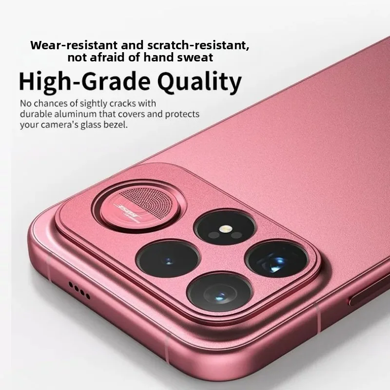 For Poco F9 Pro Redmi K100 Pro Film 2Pcs Metal Hollow Lens Film Protection Film Easy Anti-scratch Explosion-proof Install