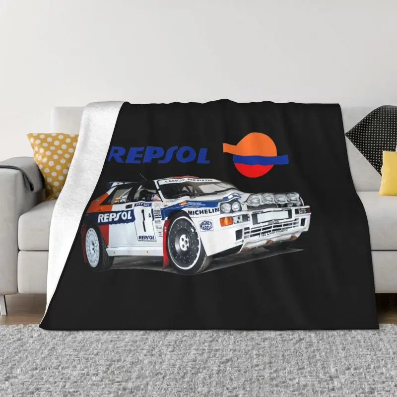 Lancia Repsol Rally Wrc Carlos Sainz Delta Integrale Racing T Blanket Sheet Comfort Microfiber Bedding Travel Mechanical Wash