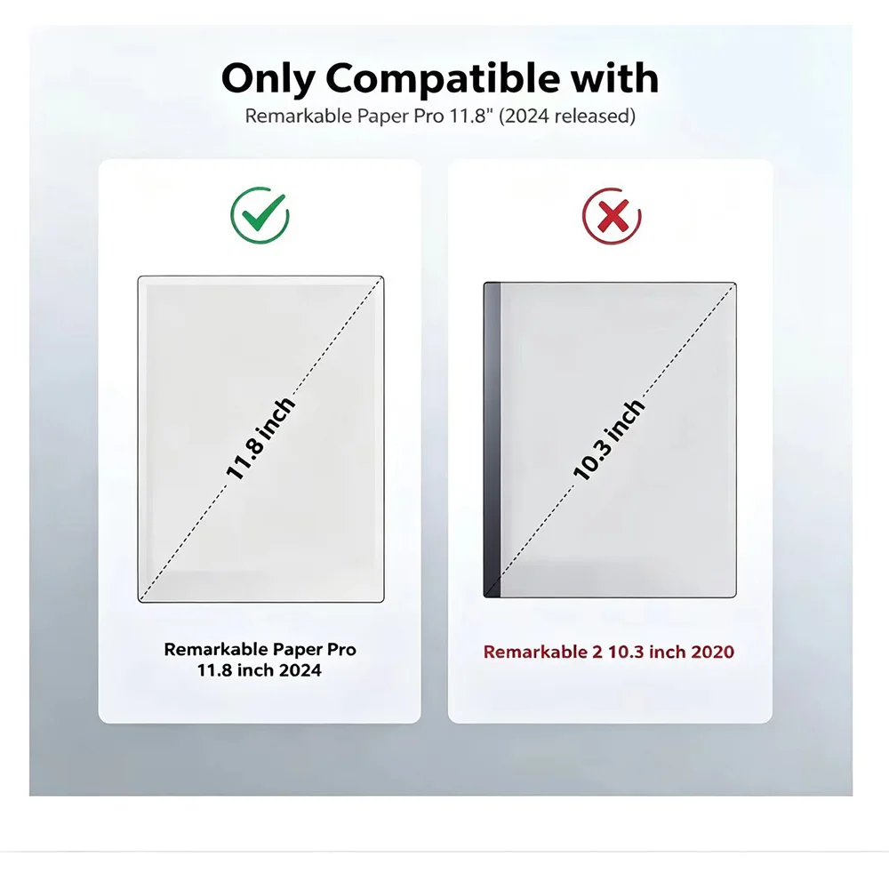 Case for reMarkable Paper Pro 11.8, Multi-angle Fold Flip Ultra Slim Portable Protective Cases Built-in Pen Slot ﻿