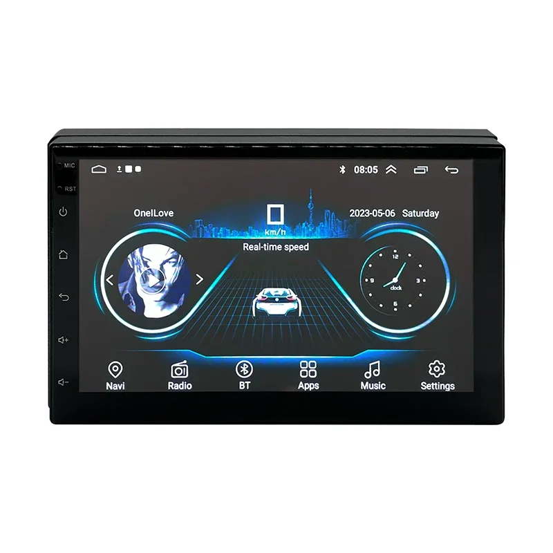 

7" Inch Car Audio System Universal Touch Screen Stereo Car Video FM GPS Carplay 2 Din Android Car Player